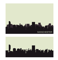 Naklejka premium Manchester, England city skyline