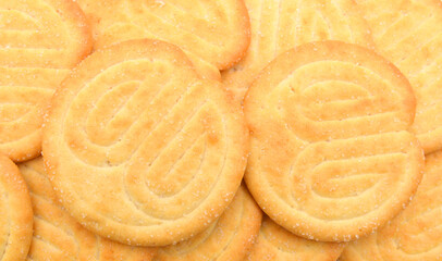 Crackers on  background