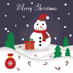 merry christmas card design