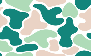 Organic hand drawn shapes. Seamless abstract biology flat pattern