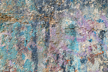 Painted Old Weathered Concrete Wall Texture