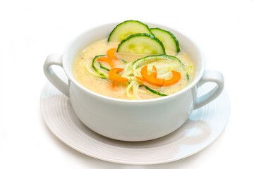 Fresh cucumber soup