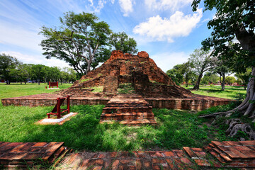 Wat Traitrueng ancient abandoned temple in Ayutthaya Historical Park