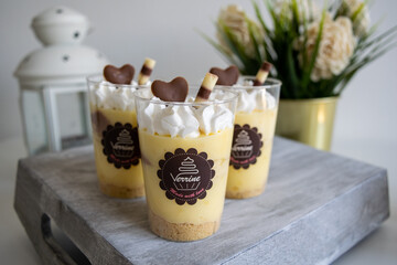 Verrine cupcake with banana flavor - Made with love