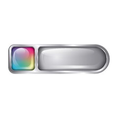 rainbow button
