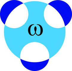 blue ball with a smile