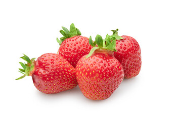 strawberry berries isolated on white