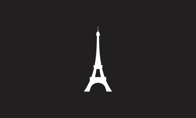 Eiffel tower isolated vector illustration it is easy to edit and change.
