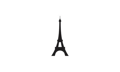 Eiffel tower isolated vector illustration it is easy to edit and change.