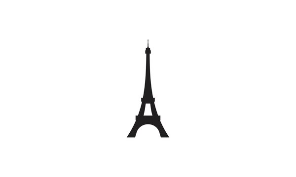 Eiffel tower isolated vector illustration it is easy to edit and change.