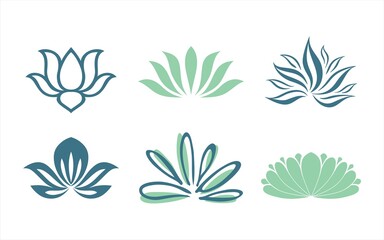 water lily , Buddha , Eco friendly business logo design	