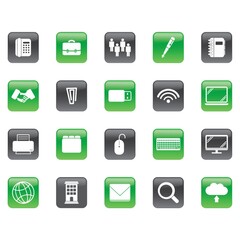 set of office icons
