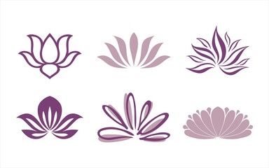 Fototapeta na wymiar water lily , Buddha , Eco friendly business logo design 