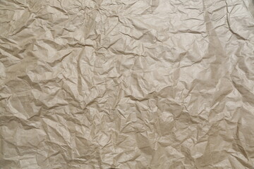 Top viewe crumpled paper background.