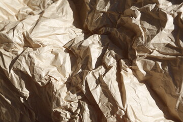 Top viewe crumpled paper background
