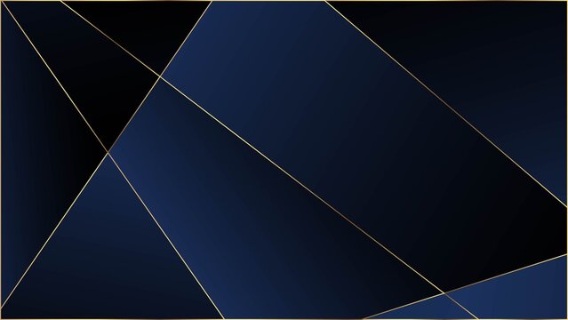 Blue Premium Polygon Texture. Elegant Dark Platinum Chic Shapes Frame © graficanto