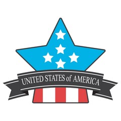Fototapeta premium usa badge