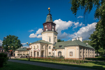 Fototapeta na wymiar The town hall building is now a regional museum in Siedlce, Masovia, Poland