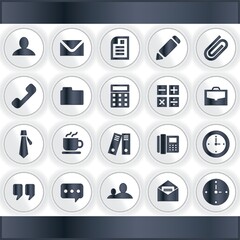 Fototapeta premium set of office icons