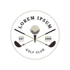 emblem of golf club