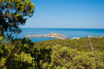 view of the sea from the sea