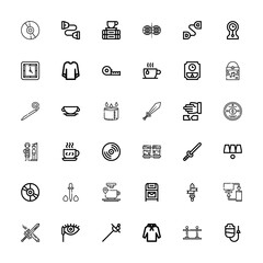 Editable 36 long icons for web and mobile