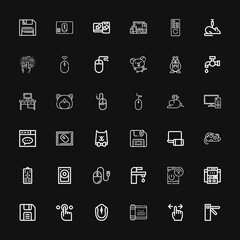 Editable 36 mouse icons for web and mobile