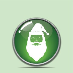 santa claus button