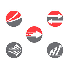 Set Arrow vector illustration icon