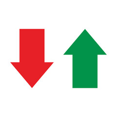 Up and down arrow icon. Download symbol. vector illustration.