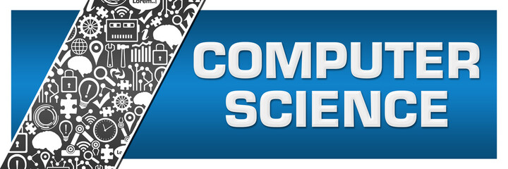 Computer Science Blue Grey Technology Element Blue Left Side 