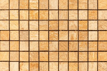 Glazed tiles Brown mosaic pattern and seamless background