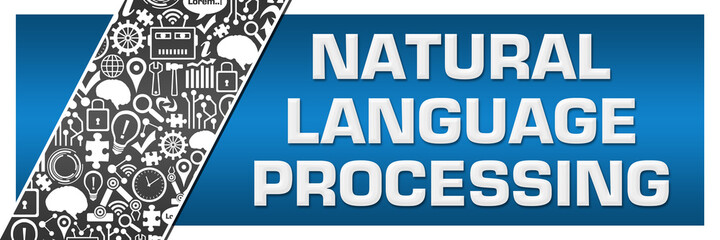 Natural Language Processing Blue Grey Technology Element Blue Left Side 