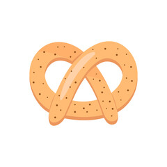 Delicious cookie cartoon vector illustration sweet food.