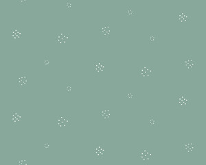 曲線がかわいい北欧風なパターン 丸 おしゃれ 模様 背景 Wall Mural Yugoro