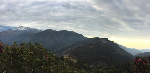 Mountainous country 
