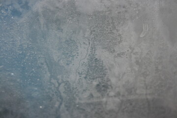 a picture of cold freezer with ice