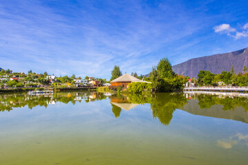 Fototapeta premium Mare aux joncs, cirque de Cilaos, Île de la Réunion 