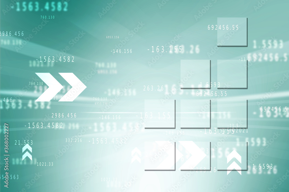 Poster 2d digital abstract business networking background