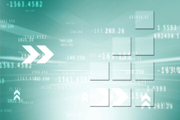 2D Digital Abstract Business Networking background
