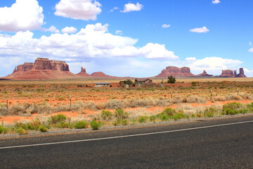 Road in monument valley arizona