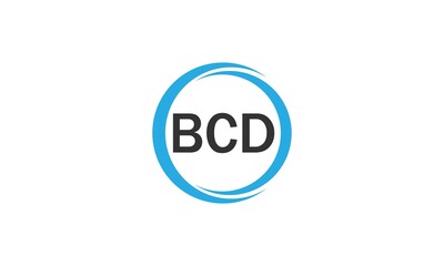 Circle BCD Letter Logo Design.