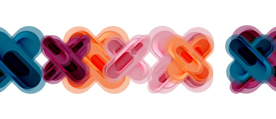 Modern vector glass cross shape abstract technology background for cover, placard, poster, banner or flyer