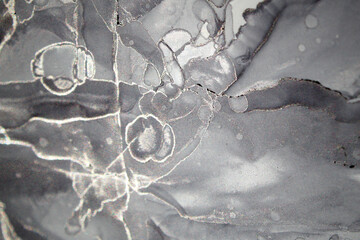 Ink, paint, abstract. Closeup of the painting. High quality details. Alcohol ink modern abstract painting, modern contemporary art