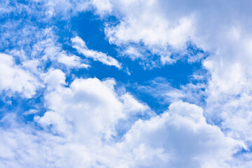 A beautiful view of blue sky with clouds