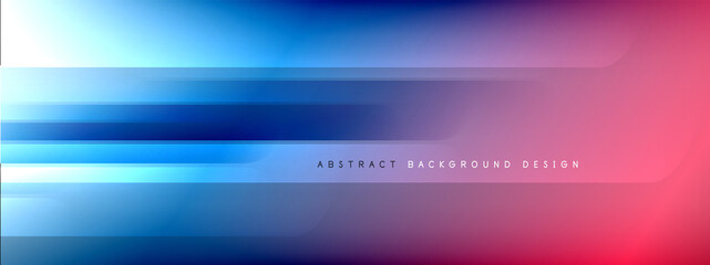 Fototapeta premium Koncepcja ruchu neonowe błyszczące linie na płynnych gradientach kolorów abstrakcyjne tła. Dynamiczne szablony cieni i świateł dla tekstu