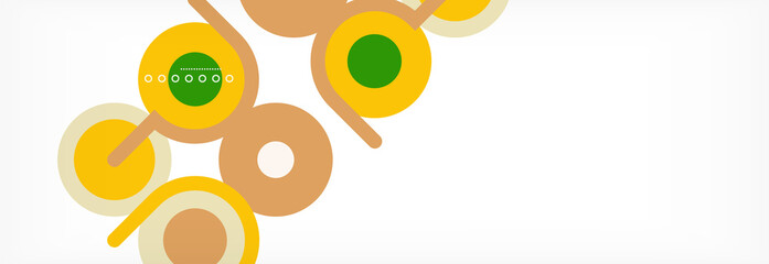 Circles and lines abstract background for covers, banners, flyers and posters and other templates