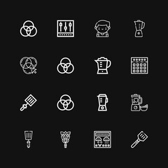 Editable 16 mixing icons for web and mobile