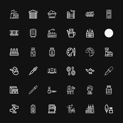 Editable 36 oil icons for web and mobile