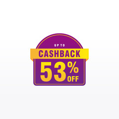 53 discount, Sales Vector badges for Labels, , Stickers, Banners, Tags, Web Stickers, New offer. Discount origami sign banner